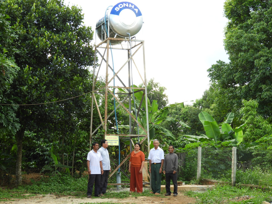 Công trình cấp nước sạch sinh hoạt ở vùng DTTS của huyện Ia Grai. Ảnh: T.N