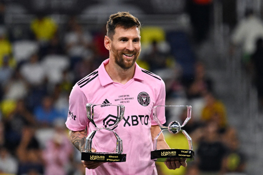 Messi nhận cú đúp giải thưởng Vua phá lưới và Cầu thủ xuất sắc nhất khi cùng CLB Inter Miami vô địch Leagues Cup năm 2023 Messi nhận cú đúp giải thưởng Vua phá lưới và Cầu thủ xuất sắc nhất khi cùng CLB Inter Miami vô địch Leagues Cup năm 2023