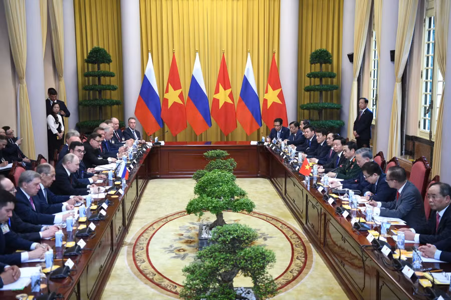 Toàn cảnh cuộc hội đàm. (Ảnh: Như Ý) Toàn cảnh cuộc hội đàm. (Ảnh: Như Ý)