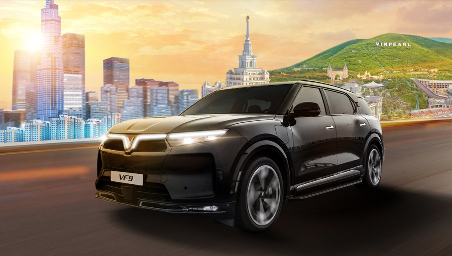 Dòng xe điện VF9 đang là mẫu mới nhất được VinFast cho ra mắt trong năm 2024. Ảnh: VinFast