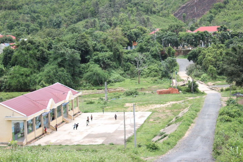 Một góc trung tâm xã Hà Đông hôm nay. Ảnh: Nguyễn Diệp