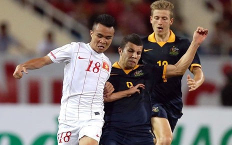 Hoàng Thanh Tùng trong màu áo U19 Việt Nam. Ảnh: TL Hoàng Thanh Tùng trong màu áo U19 Việt Nam. Ảnh: TL