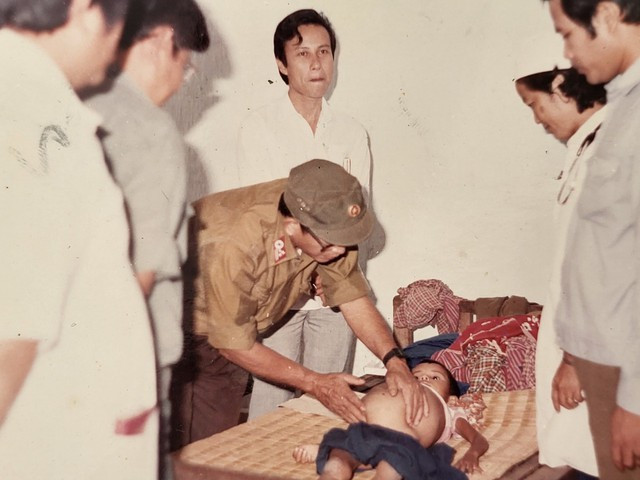 Thiếu tướng Đỗ Hoài Nam trong 1 lần đi khám bệnh. Ảnh: BVCC Thiếu tướng Đỗ Hoài Nam trong 1 lần đi khám bệnh. Ảnh: BVCC