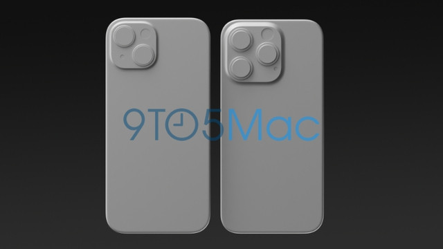 iPhone 15 (trái) và iPhone 15 Pro. Ảnh: 9TO5MAC