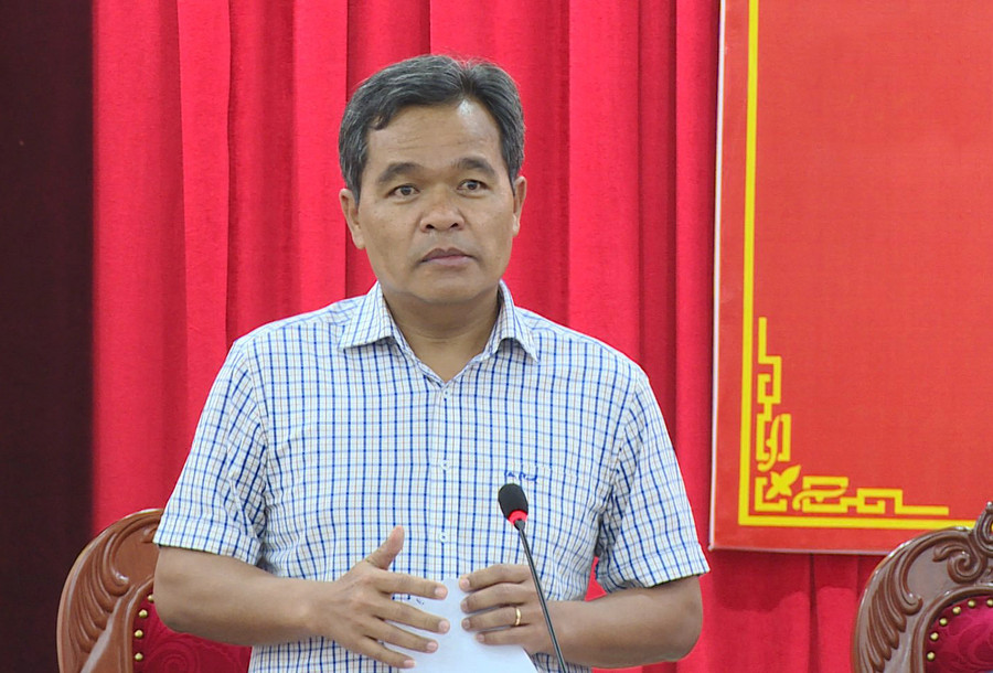 Ủy viên Ban Chấp hành Trung ương Đảng, Bí thư Tỉnh ủy, Chủ tịch HĐND tỉnh Hồ Văn Niên phát biểu tại buổi gặp mặt. Ảnh: Đức Hải Ủy viên Ban Chấp hành Trung ương Đảng, Bí thư Tỉnh ủy, Chủ tịch HĐND tỉnh Hồ Văn Niên phát biểu tại buổi gặp mặt. Ảnh: Đức Hải