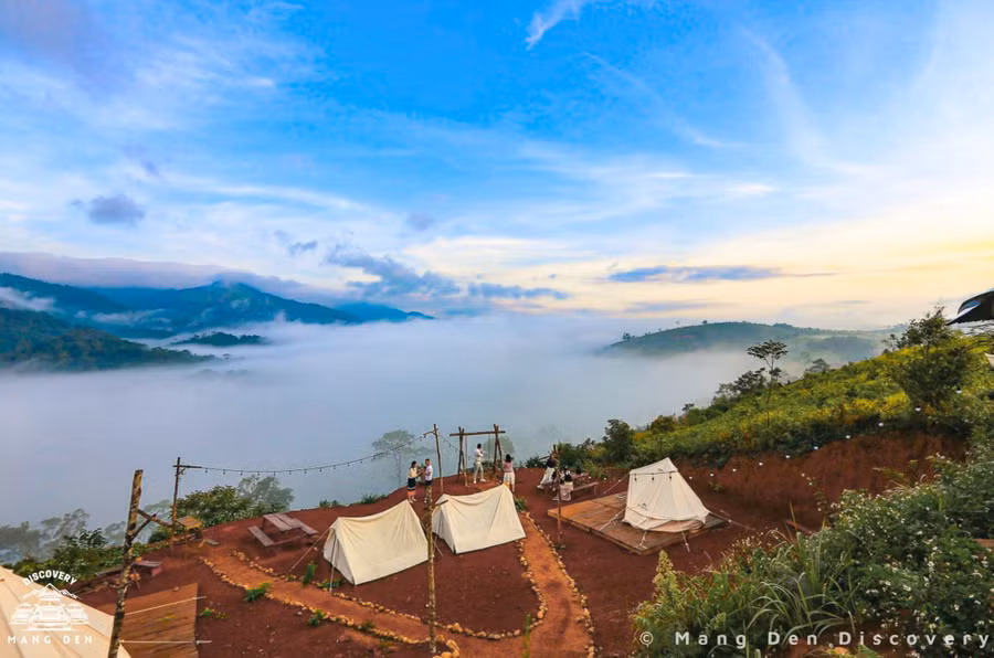 Ở Glamprose Cafe, du khách sẽ được đón bình minh với khung cảnh tuyệt đẹp và không khí trong lành.