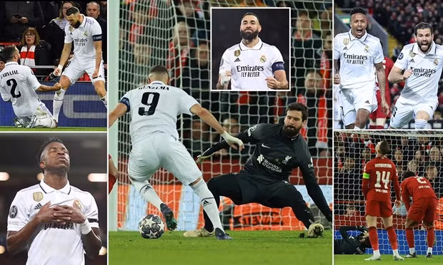 Toàn cảnh chiến thắng của Real trước . Nguồn: Daily Mail