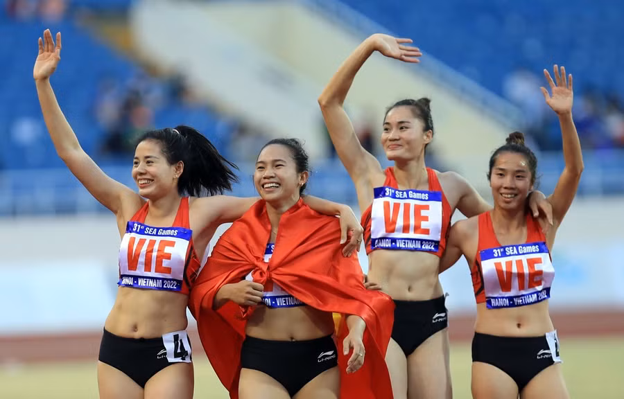 Điền kinh Việt Nam hướng đến mục tiêu đứng đầu tại SEA Games 32. Ảnh: TTXVN