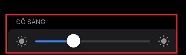 Cài đặt -> Màn hình & Độ sáng -> Độ sáng Cài đặt -> Màn hình & Độ sáng -> Độ sáng