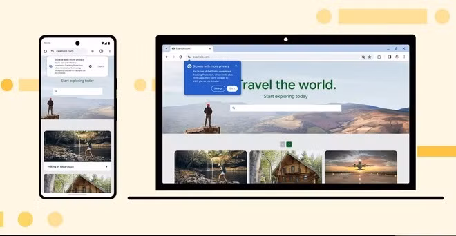 Người sẽ nhận được thông báo khi được chọn tham gia thử nghiệm tính năng Bảo vệ Theo dõi.