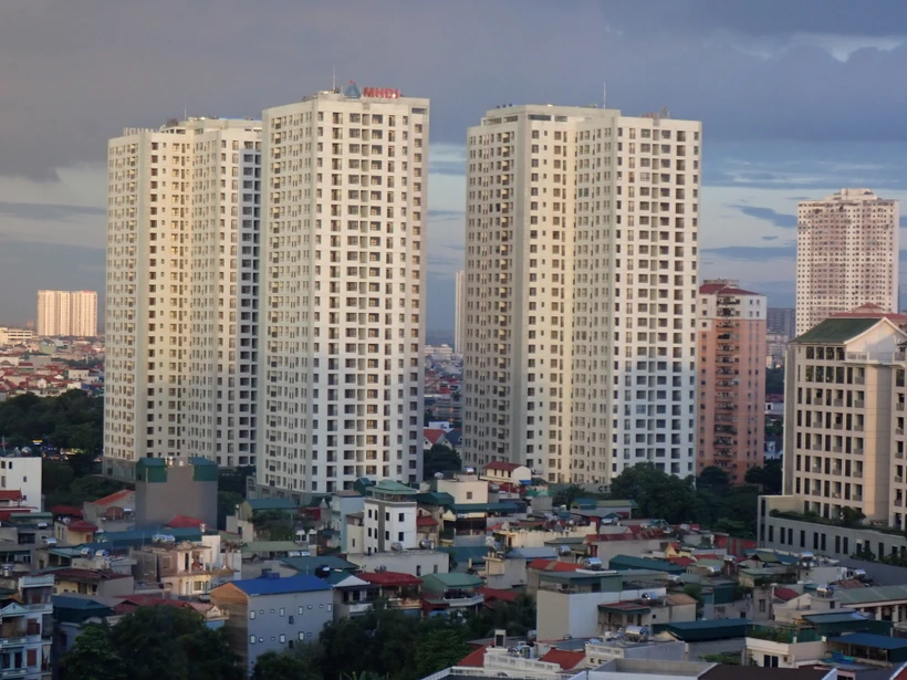 Nhu cầu phát triển, sở hữu chung cư luôn được các nhà đầu tư quan tâm. Ảnh: Hùng Võ/Vietnam+