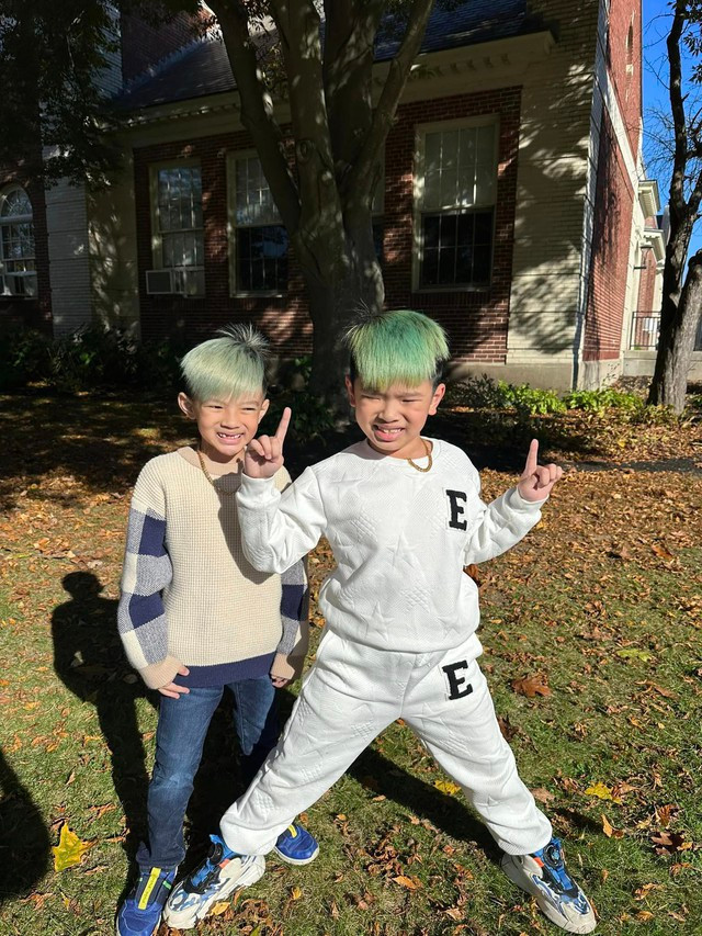 Hai con trai của Phạm Thanh Thảo Hai con trai của Phạm Thanh Thảo