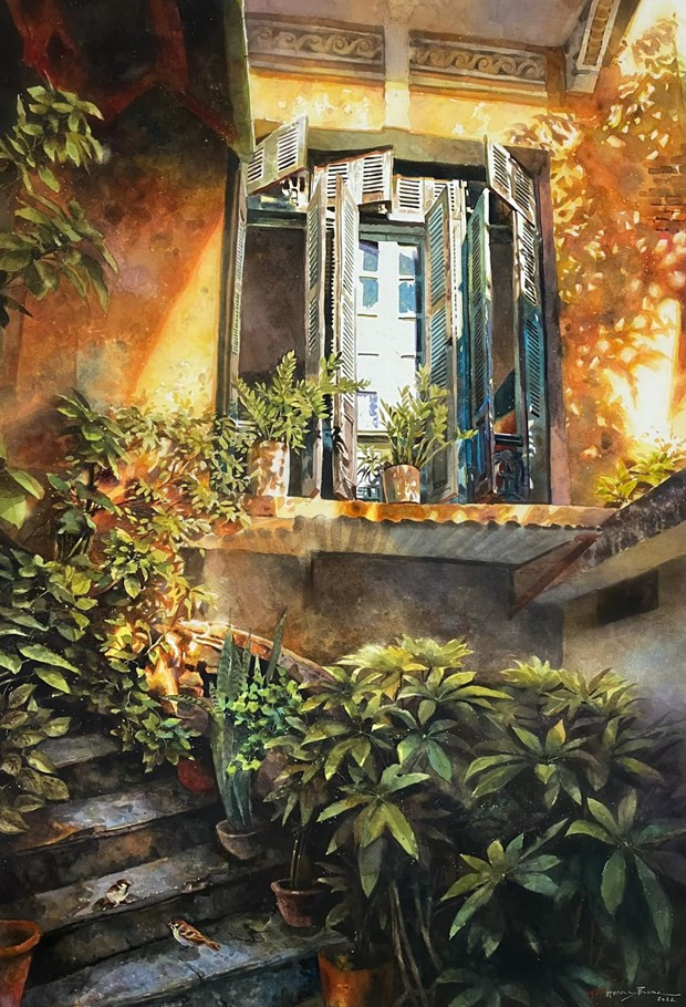 Góc nhà biệt thự Pháp cổ.