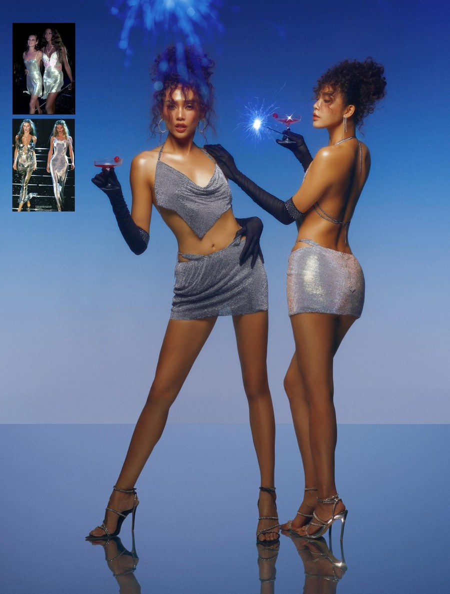 Minh Tú đọ dáng nóng bỏng với Võ Hoàng Yến - Ảnh 6. Nếu Võ Hoàng Yến nổi tiếng với phong thái catwalk "chặt chém" bất kỳ ai thì Minh Tú lại cuốn hút bằng thần thái kiêu sa và những bước đi chuyên nghiệp, nóng bỏng. Ảnh: Dzung Yoko