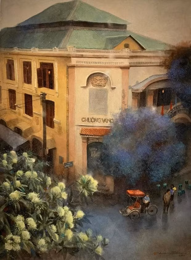 Nhà hát cải lương Chuông Vàng ở góc phố Hàng Bạc-Đinh Liệt. Nhà hát cải lương Chuông Vàng ở góc phố Hàng Bạc-Đinh Liệt.