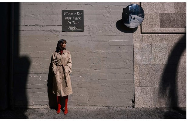 Nắng xiên trên đường phố Los Angeles. Ảnh: Joséphine/Vietnam+ Nắng xiên trên đường phố Los Angeles. Ảnh: Joséphine/Vietnam+