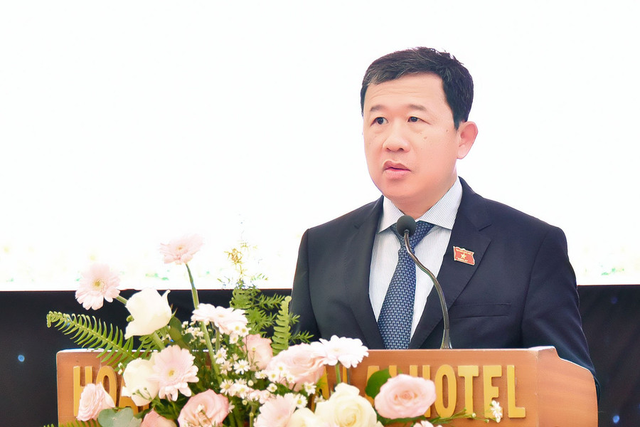 Ông Vũ Hải Hà-Ủy viên Ban Chấp hành Trung ương Đảng, Chủ nhiệm Ủy ban Đối ngoại (Quốc hội Việt Nam) phát biểu khai mạc buổi làm việc. Ảnh: Đ.T Ông Vũ Hải Hà-Ủy viên Ban Chấp hành Trung ương Đảng, Chủ nhiệm Ủy ban Đối ngoại (Quốc hội Việt Nam) phát biểu khai mạc buổi làm việc. Ảnh: Đ.T