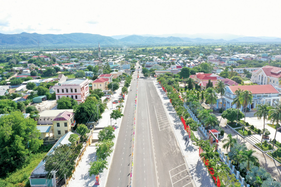 Khu trung tâm huyện Krông Pa. Ảnh: L.N