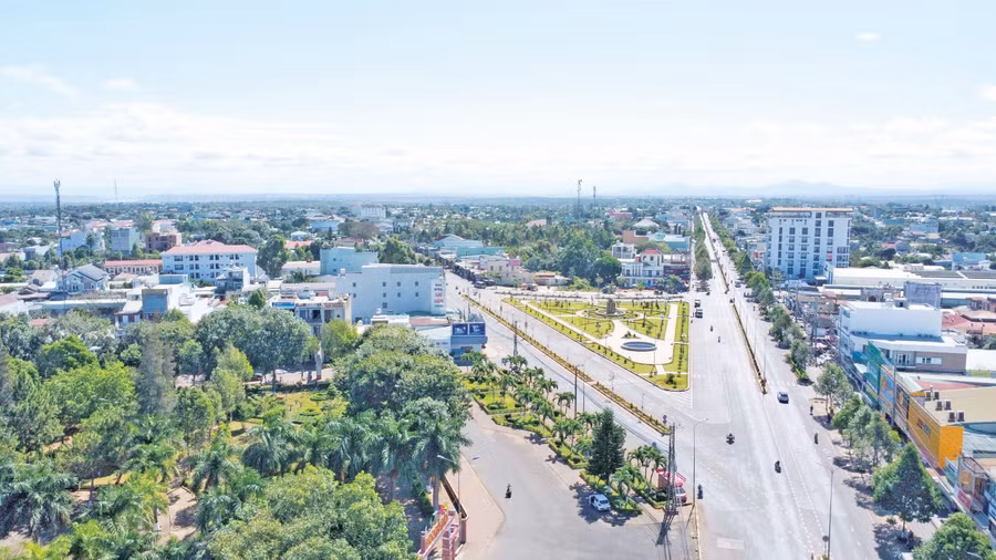 Thị trấn Chư Sê ngày càng khang trang, phát triển. Ảnh: Q.T