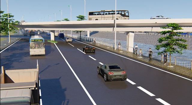 Cầu đường Nguyễn Khoái trong tương lai Cầu đường Nguyễn Khoái trong tương lai