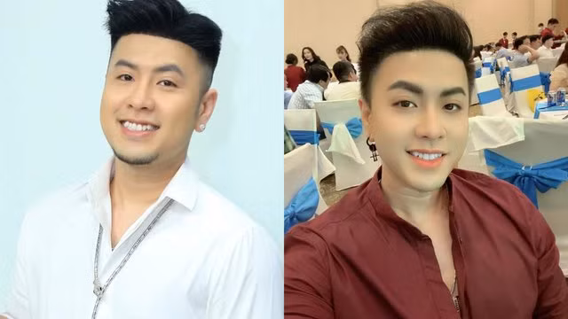 Diện mạo hiện tại của Akira Phan (phải) khác so với thời điểm trước đây. Ảnh: FBNV/TL