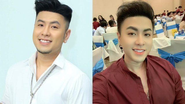 Diện mạo hiện tại của Akira Phan (phải) khác so với thời điểm trước đây. Ảnh: FBNV/TL Diện mạo hiện tại của Akira Phan (phải) khác so với thời điểm trước đây. Ảnh: FBNV/TL