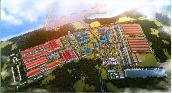 Phối cảnh siêu dự án Khu liên hợp gang thép Long Sơn.