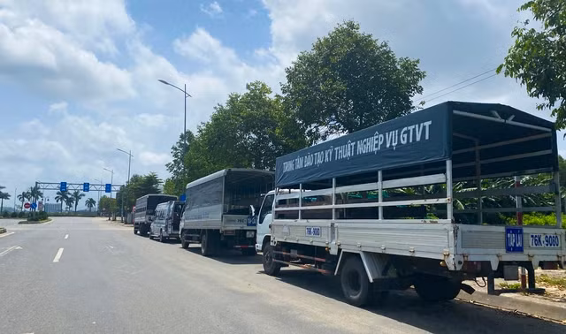 Các xe để học viên tập lái