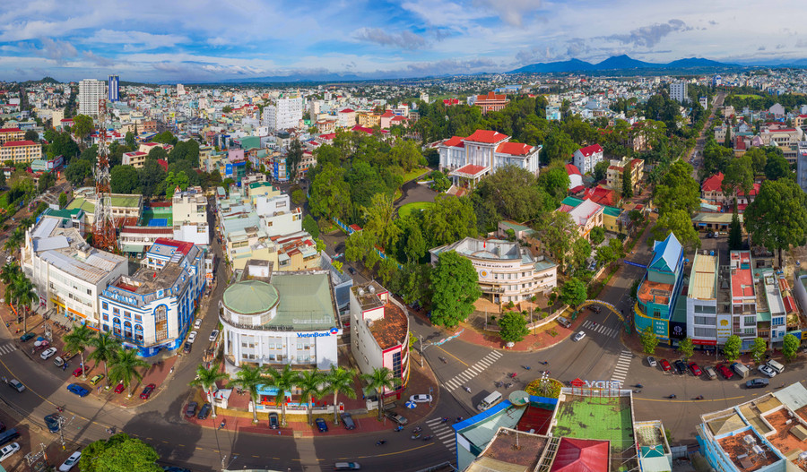 Thành phố Pleiku ngày càng khang trang, hiện đại. Ảnh: Phan Nguyên Thành phố Pleiku ngày càng khang trang, hiện đại. Ảnh: Phan Nguyên