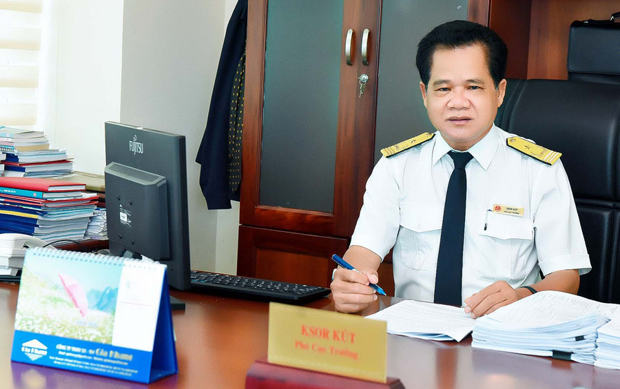 Ông Ksor Kut-Phó Cục Trưởng Cục Thuế tỉnh Gia Lai. Ảnh: Đức Thụy