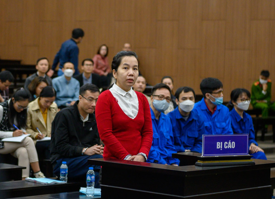 Bị cáo Nguyễn Thị Hà Thành tại phiên tòa.