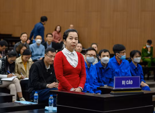 Bị cáo Nguyễn Thị Hà Thành tại phiên tòa.