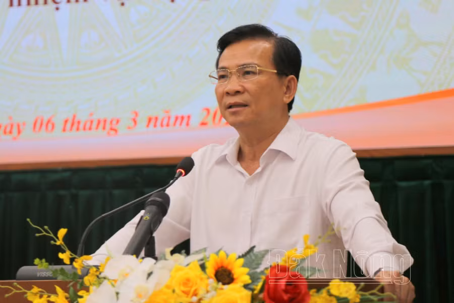 Phó Bí thư Tỉnh ủy, Chủ tịch UBND tỉnh Đắk Nông Hồ Văn Mười cho rằng, muốn làm tốt công tác GPMB, các ngành, địa phương phải vào cuộc quyết liệt, phải linh hoạt trong cách làm