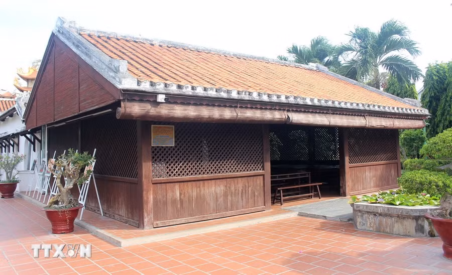 Lớp học Bác từng dạy học tại trường Dục Thanh, thành phố Phan Thiết, tỉnh Bình Thuận. (Ảnh: Hồng Hiếu/TTXVN)