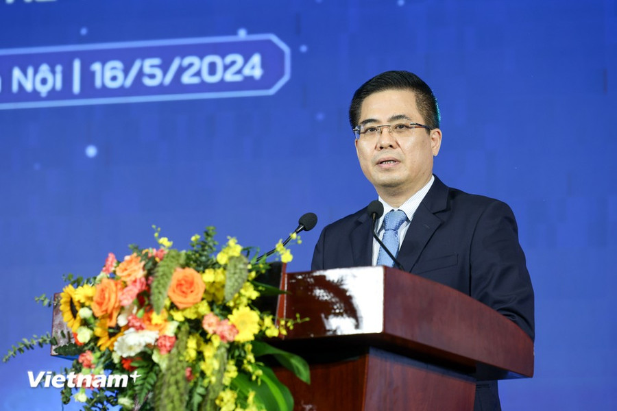 Thứ trưởng Bộ Khoa học và Công nghệ Nguyễn Hoàng Giang. (Ảnh: Minh Sơn/Vietnam+)