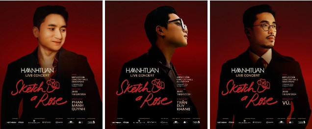 Phan Mạnh Quỳnh, Trần Duy Khang và Vũ. là 3 khách mời của live concert Hà Anh Tuấn - Sketch a rose Phan Mạnh Quỳnh, Trần Duy Khang và Vũ. là 3 khách mời của live concert Hà Anh Tuấn - Sketch a rose