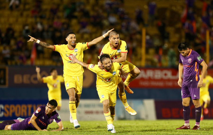 Hoàng Anh Gia Lai đã cho thấy tín hiệu khởi sắc ở mùa giải có sự thay đổi lớn về lực lượng. Ảnh: Tuấn Hữu