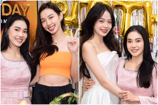 Hoa hậu Thùy Tiên và Thanh Thủy đều khiến fan sắc đẹp Việt ngưỡng mộ bởi nhan sắc thanh tú và không kém phần quyến rũ. Ảnh: NVCC