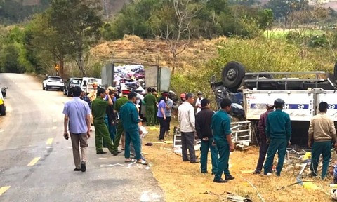 Hiện trường vụ tai nạn. Ảnh: congan.com.vn