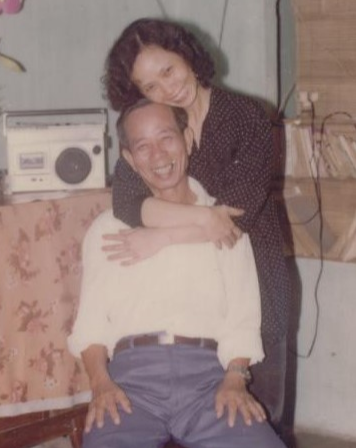 Ông Ba Quốc và con gái Ông Ba Quốc và con gái