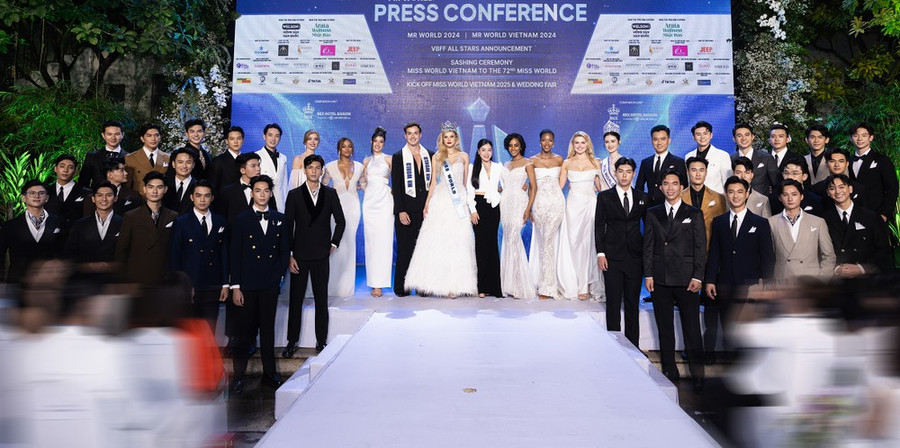 Dàn thí sinh Việt Nam lọt vào Chung kết Mr World Vietnam 2024. Đêm 13/7 sẽ tìm ra gương mặt đại diện nước chủ nhà tham dự Mr World 2024. (Ảnh: BTC) Dàn thí sinh Việt Nam lọt vào Chung kết Mr World Vietnam 2024. Đêm 13/7 sẽ tìm ra gương mặt đại diện nước chủ nhà tham dự Mr World 2024. (Ảnh: BTC)