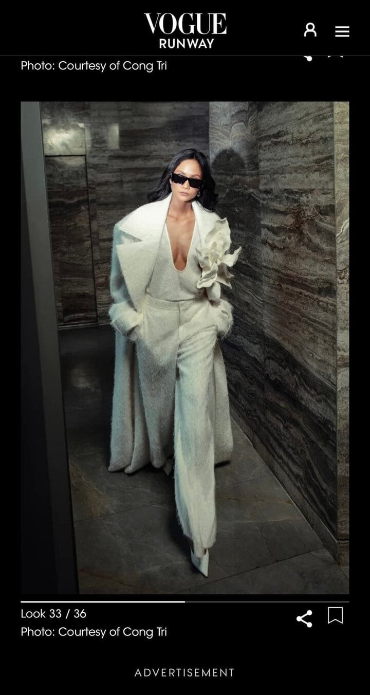 Nàng hậu xuất hiện với nhiều trang phục, thể hiện cách tạo dáng đơn giản nhằm tôn vinh và truyền tải trang phục của bộ sưu tập.