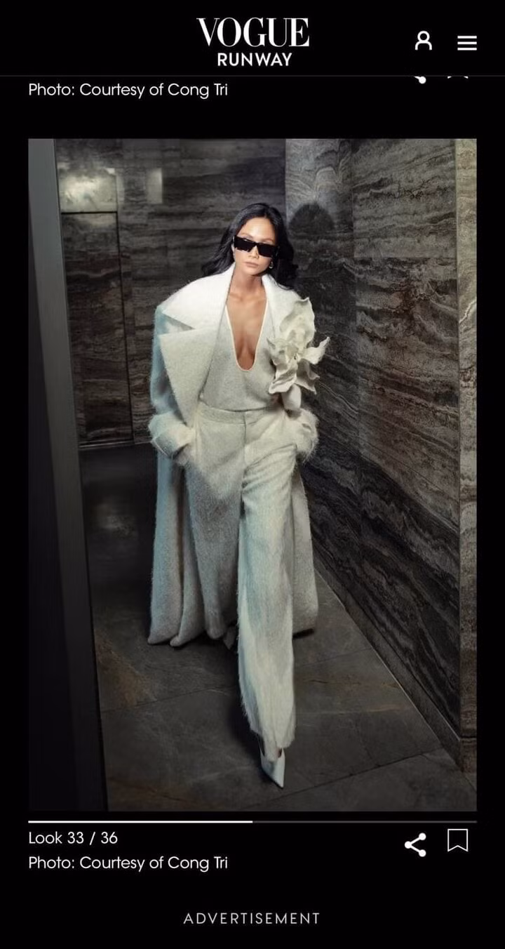 Nàng hậu xuất hiện với nhiều trang phục, thể hiện cách tạo dáng đơn giản nhằm tôn vinh và truyền tải trang phục của bộ sưu tập.