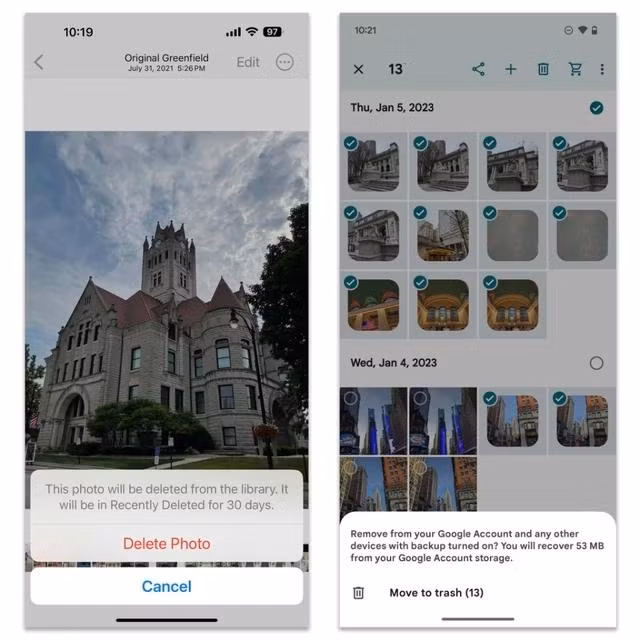 Việc xem lại và xóa thủ công những bức ảnh không muốn giúp bạn có thêm quyết định trực quan