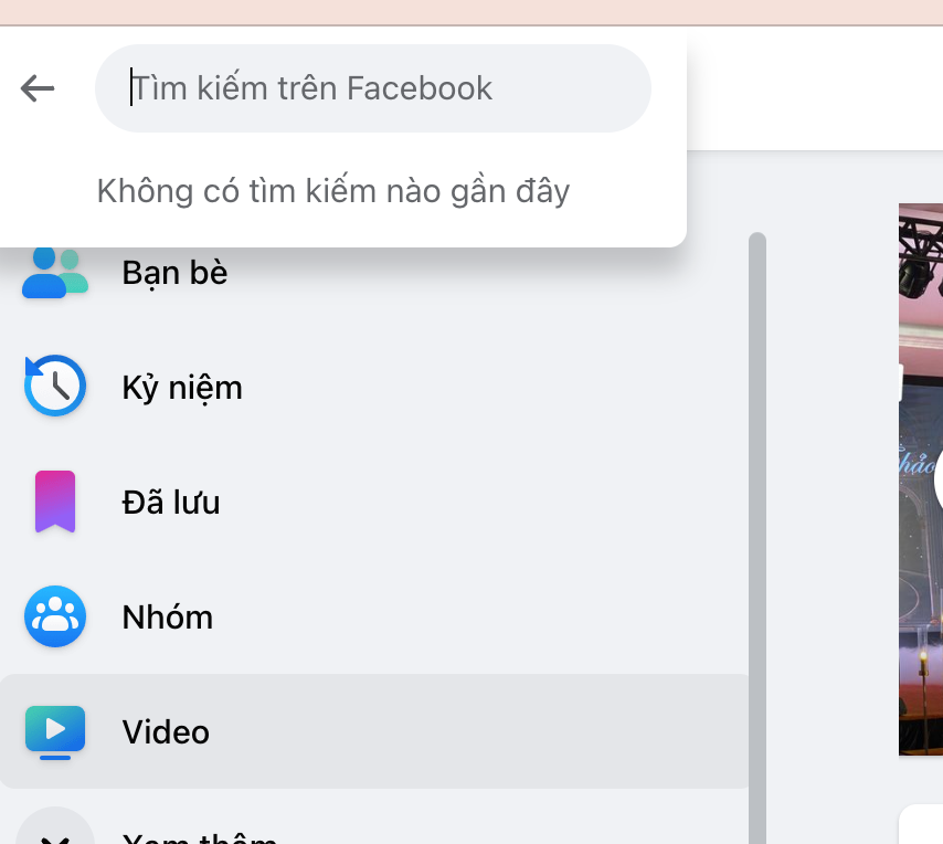 Người dùng không thể thấy thông tin gì trên thanh tìm kiếm của Facebook. (Ảnh chụp màn hình) Người dùng không thể thấy thông tin gì trên thanh tìm kiếm của Facebook. (Ảnh chụp màn hình)
