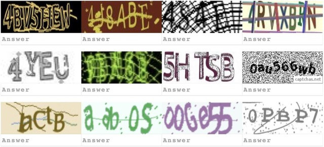 Mã CAPTCHA đôi lúc gây ra nhiều khó chịu cho người dùng Mã CAPTCHA đôi lúc gây ra nhiều khó chịu cho người dùng