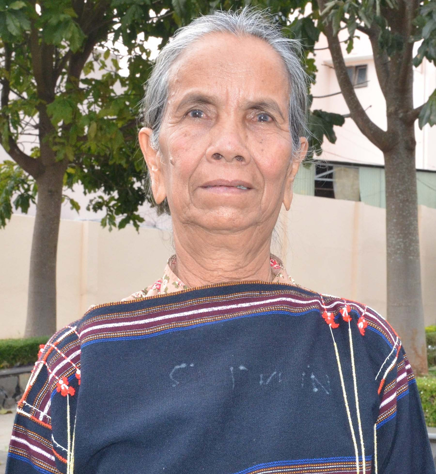 Bà Siu H&apos; Phin, làng Goong xã Ia Púch, huyện Chư Prông. Ảnh: V.H