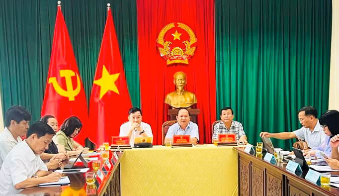 Quang cảnh buổi tiếp công dân. Ảnh: Đinh Yến