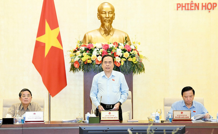 Chủ tịch Quốc hội Trần Thanh Mẫn phát biểu khai mạc. Ảnh: Lâm Hiển/Nguồn daibieunhandan.vn Chủ tịch Quốc hội Trần Thanh Mẫn phát biểu khai mạc. Ảnh: Lâm Hiển/Nguồn daibieunhandan.vn