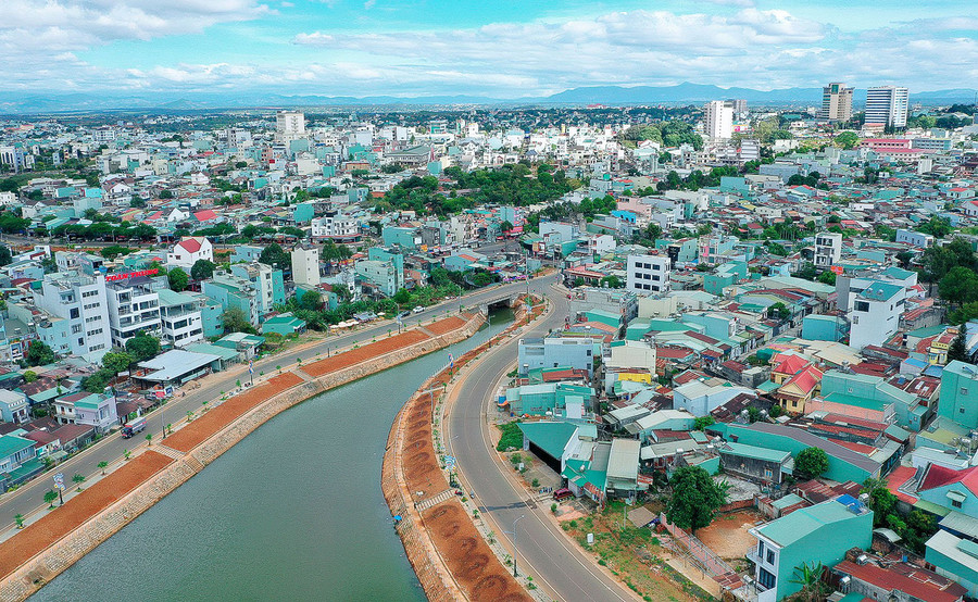 Khu vực suối Hội Phú trở thành điểm nhấn cho đô thị Pleiku. Ảnh: Đ.T